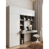 Стол письменный со стеллажом и шкафом 1800