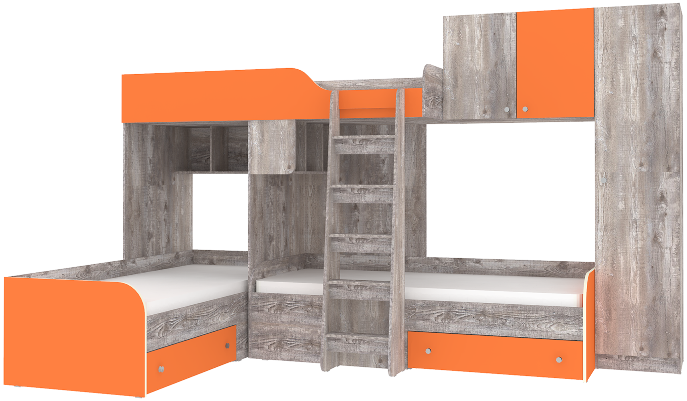 Трио 2 1. Кровать-чердак трио 1. Кровать чердак трио. Сборка кровати чердак трио. Оранжевый бетон и мебель.